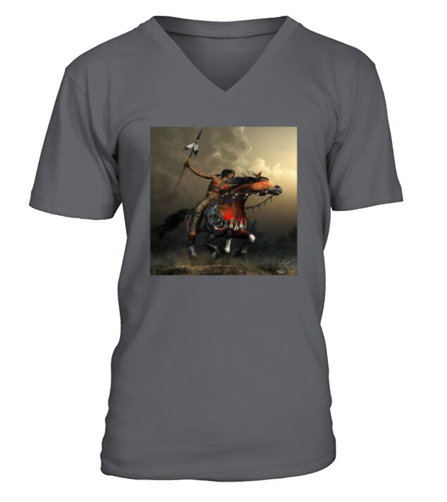 INDIAN ON HORSE V-Neck T-shirt