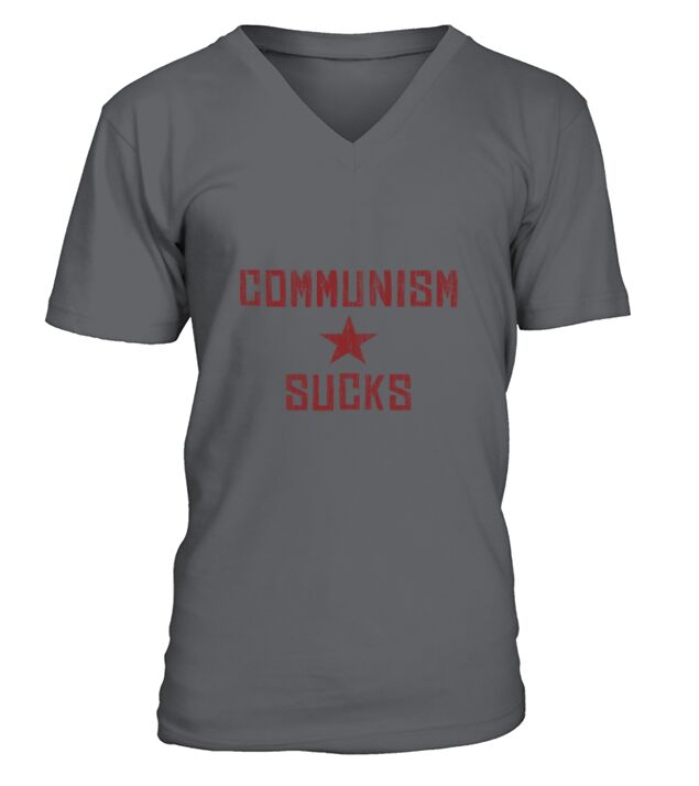 Communism Sucks V-Neck T-shirt