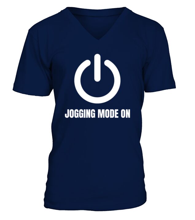 Jogging Mode Jogger Runner Run Marathon V-Neck T-shirt