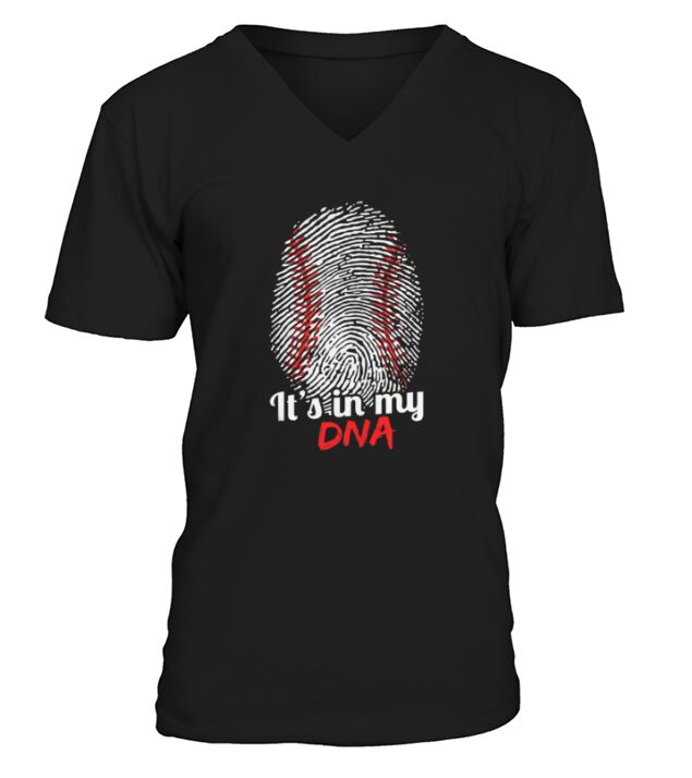 Its In My DNA Softball Baseball Tshirt V-Neck T-shirt