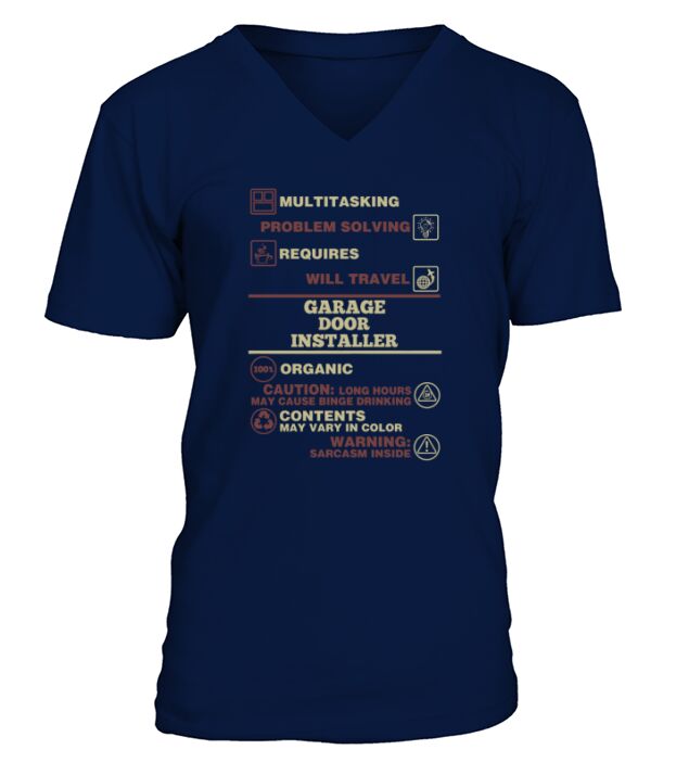 GARAGE DOOR INSTALLER V-Neck T-shirt