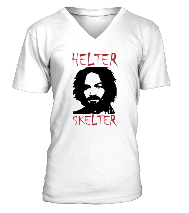 Charles Manson Helter Skelter Shirt V-Neck T-shirt