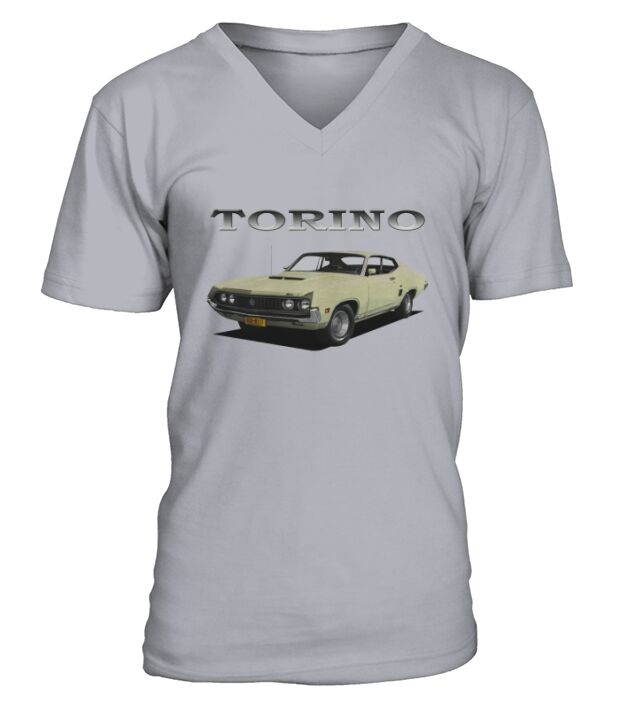 1970 Ford Torino Cream V-Neck T-shirt