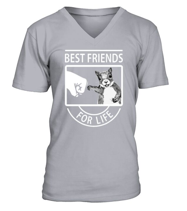 Squirrel Best Friend For Life T-shirt V-Neck T-shirt