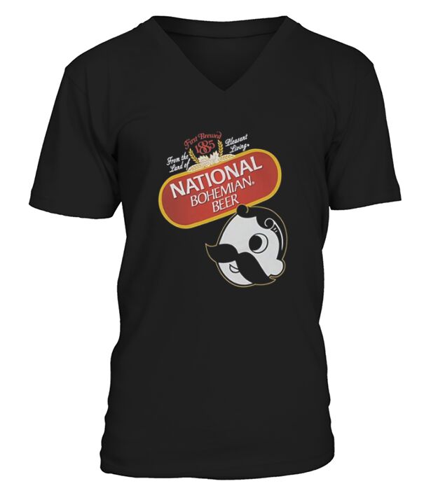 National Bohemian Beer V-Neck T-shirt