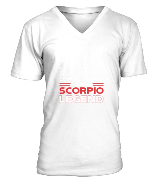 Strong Independent Motivates Scorpio Legend V-Neck T-shirt