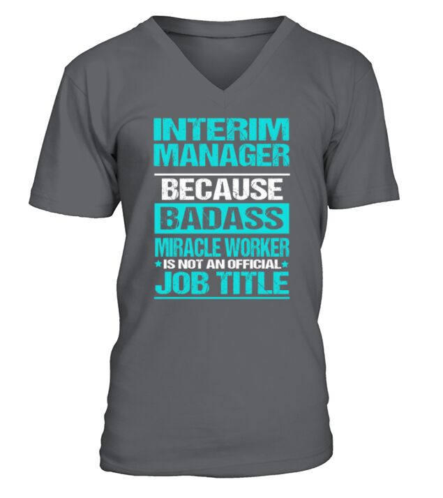 INTERIM MANAGER V-Neck T-shirt