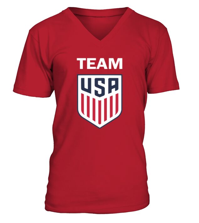 TEAM USA SWIMMING V-Neck T-shirt