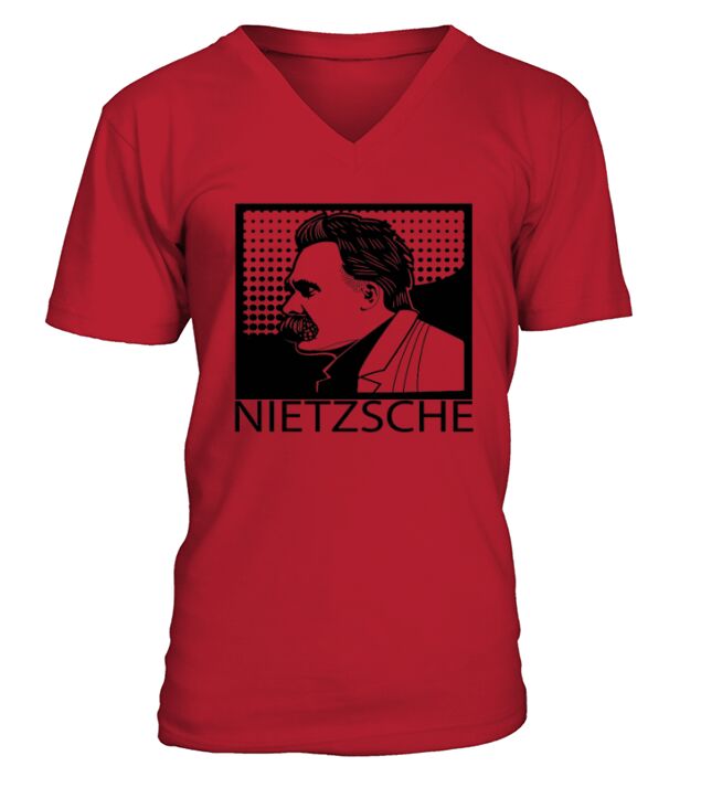 Friedrich Nietzsche T-Shirt Philosopher Philosophy Tee V-Neck T-shirt
