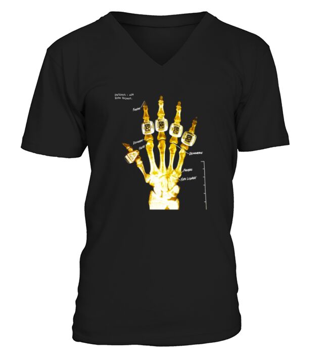 Official Kobe Hand X Ray gold V-Neck T-shirt