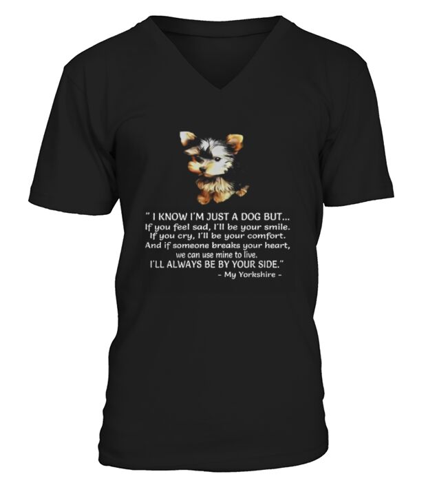 Yorkie Puppy Shirt V-Neck T-shirt