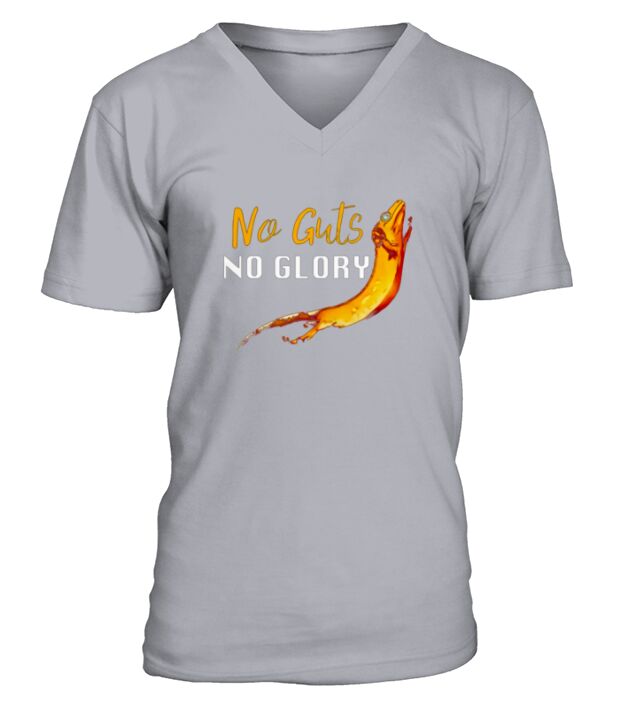 Not guts no glory lizard V-Neck T-shirt