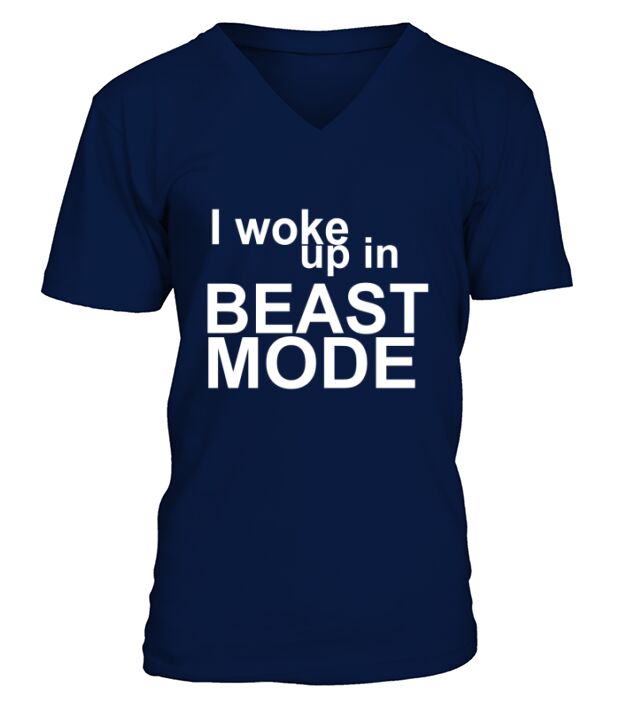 shirt I woke up in BEAST MODE-Big Sean-Bounce Back V-Neck T-shirt