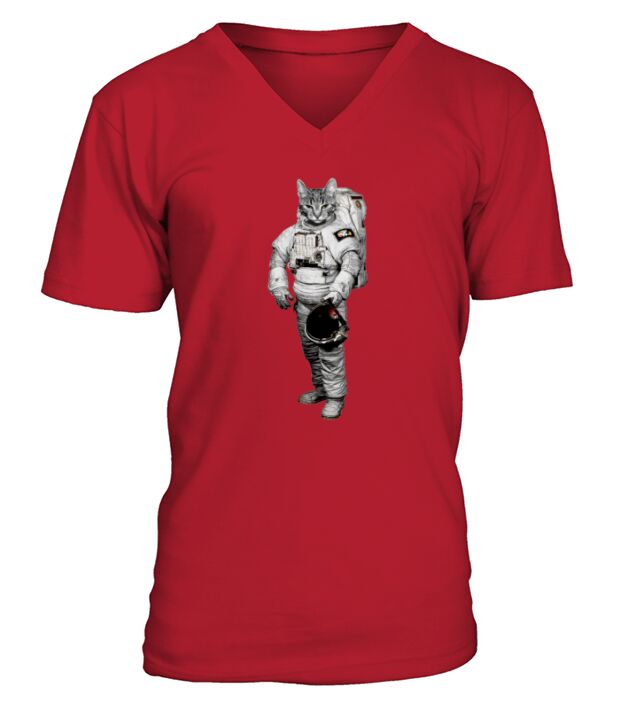 Space Cat T-Shirt V-Neck T-shirt