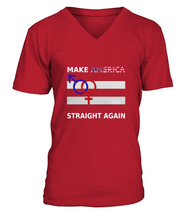 Make America Straight Again V-Neck T-shirt