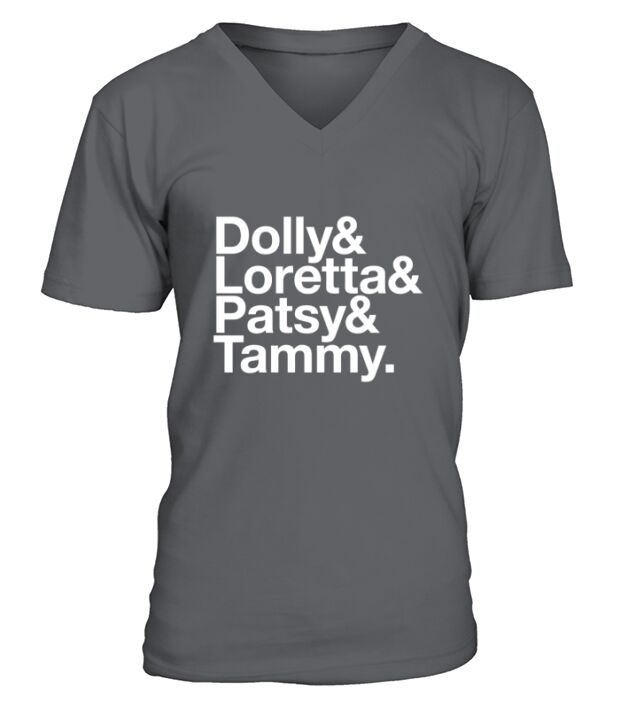 Dolly & Loretta & Patsy & Tammy V-Neck T-shirt
