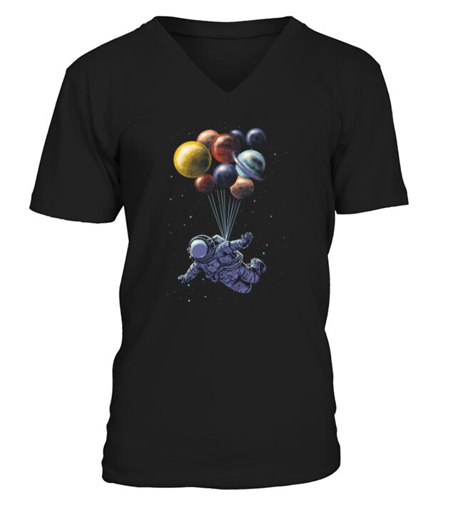 Space Travel V-Neck T-shirt
