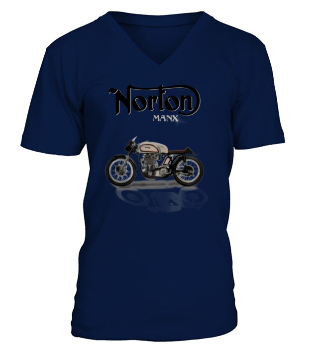 Norton Manx Super Bike V-Neck T-shirt