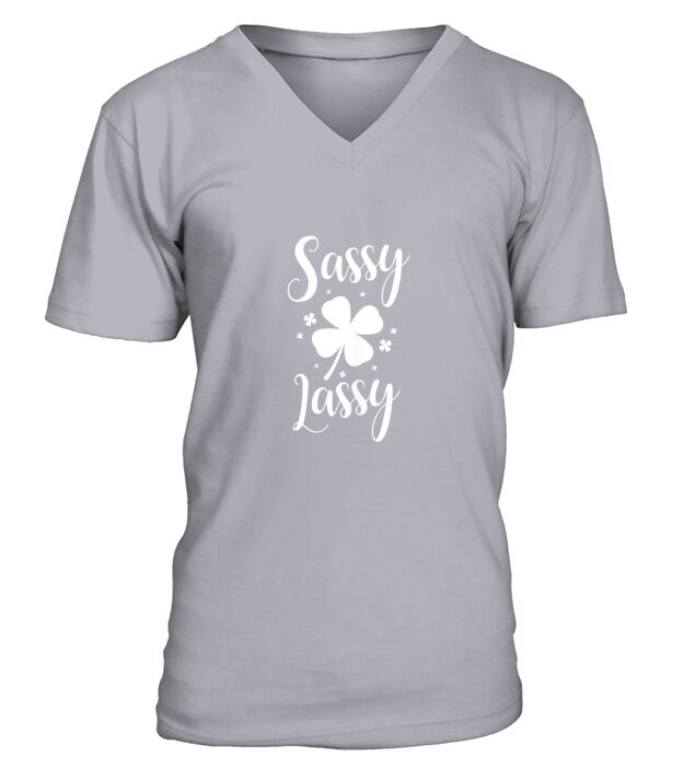 Sassy Lassy St Patricks Da V-Neck T-shirt