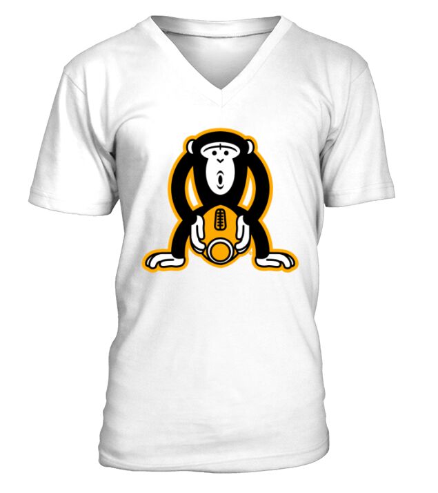 Monkey-Football funny V-Neck T-shirt