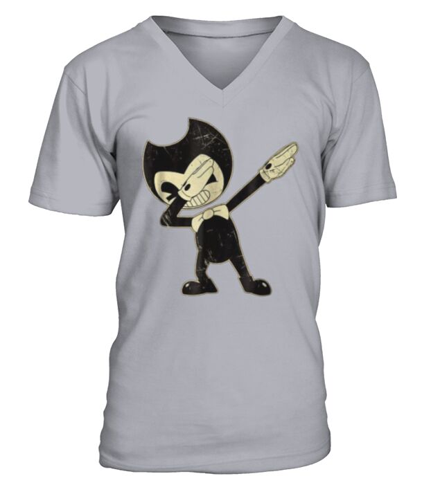 Bendy and the ink machine dabbing V-Neck T-shirt