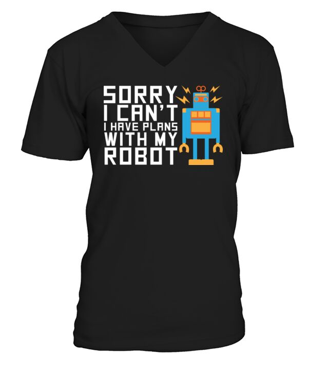 Robotics Engineering Robot Robotics Engineer V-Neck T-shirt