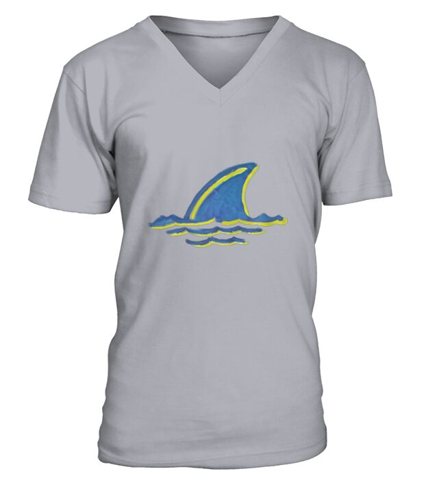 Margaritaville Landshark Fins Up Microfiber V-Neck T-shirt