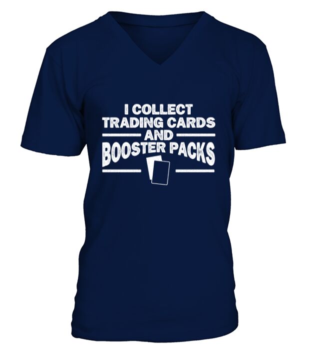 I Collect Trading Cards Deck Card Collector Gamer V-Neck T-shirt