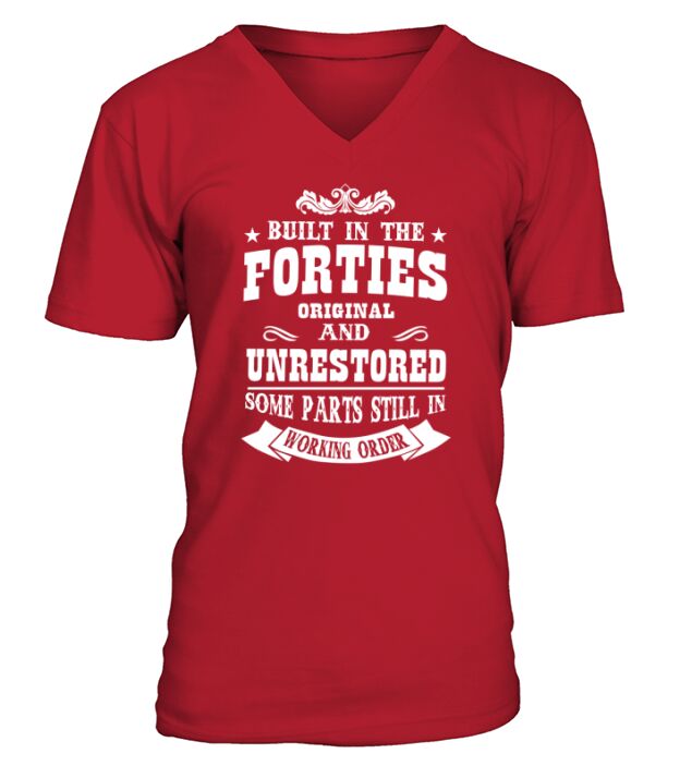 BUILT IN THE FORTIES ORIGINAL UNRESTORED SOME PARTS STILL IN WORKING ORDER V-Neck T-shirt