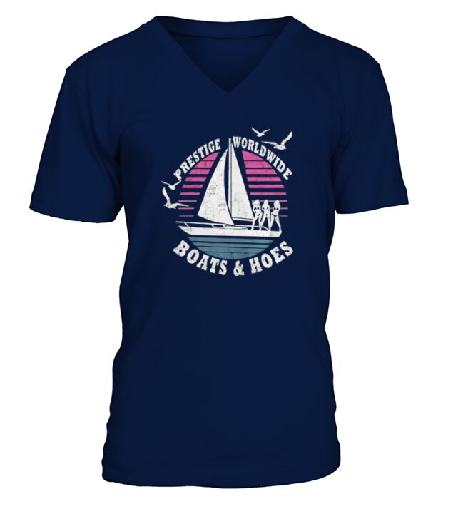 Prestige Worldwide Boat And Hoes V-Neck T-shirt