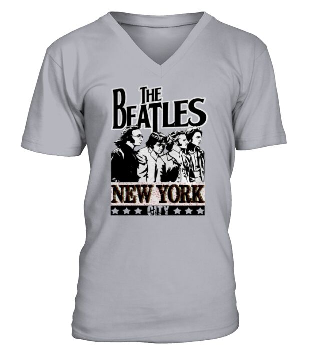 NewYork City the Beatles V-Neck T-shirt