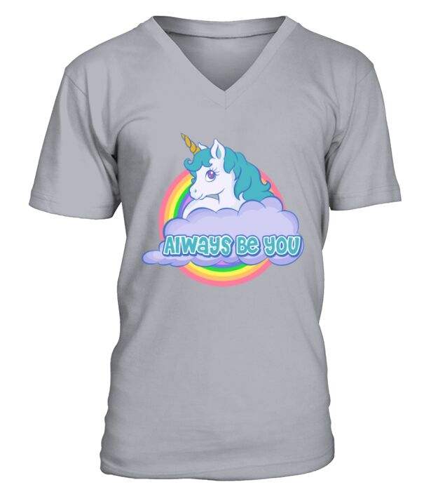 Always Be You Unicorn Dwayne V-Neck T-shirt