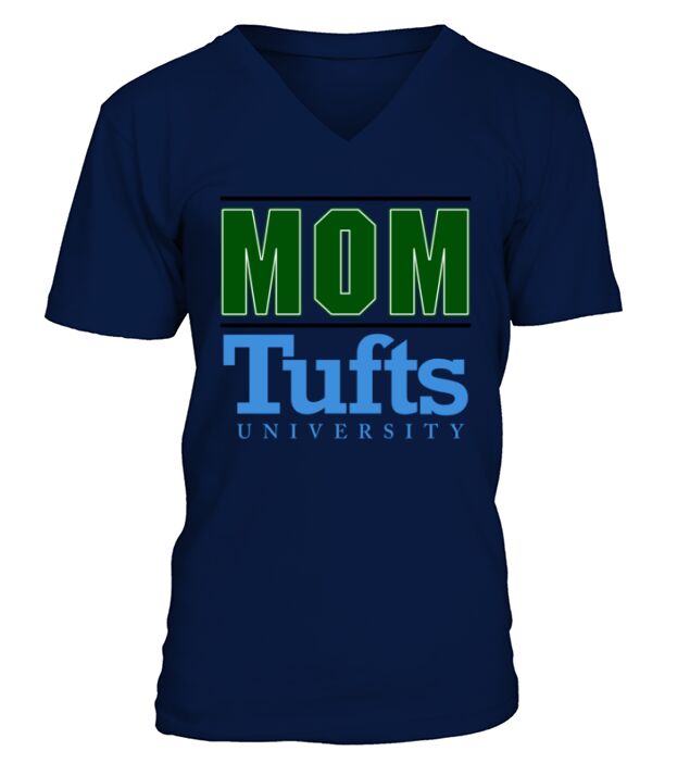 Tufts University Proud Mom Parents Day 2020 V-Neck T-shirt