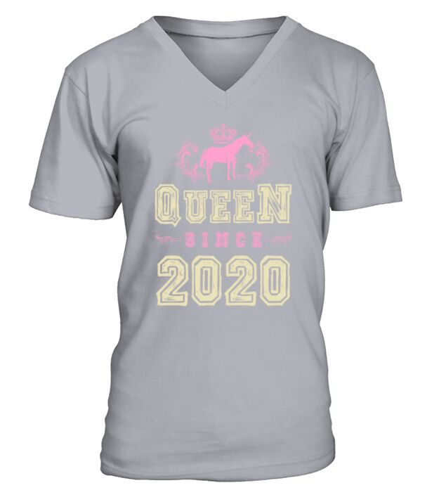 2020 Queen unicorn V-Neck T-shirt