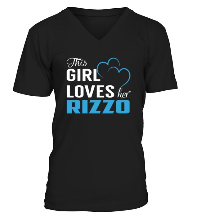 This Girl Loves Her RIZZO Name Shirts V-Neck T-shirt