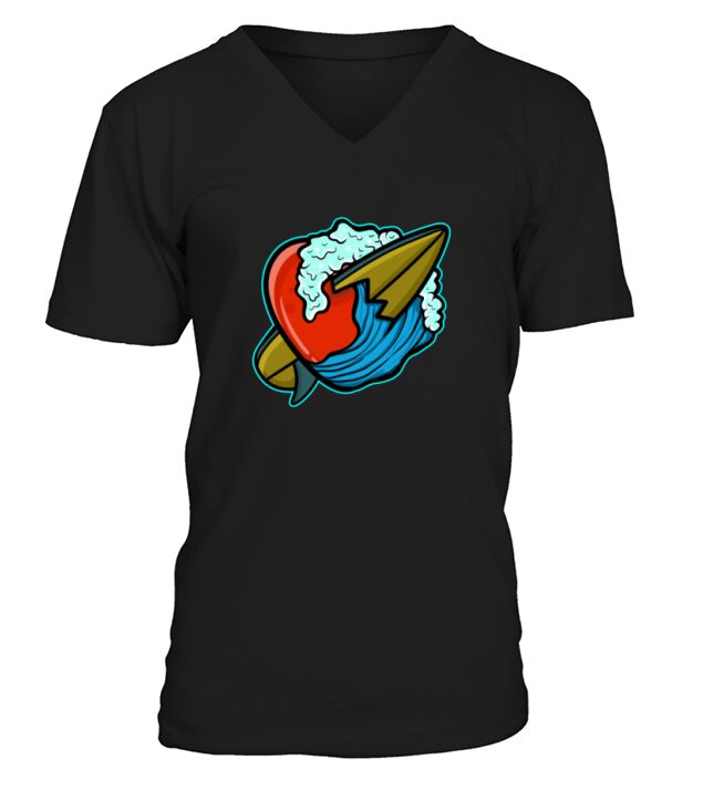 Surfing V-Neck T-shirt