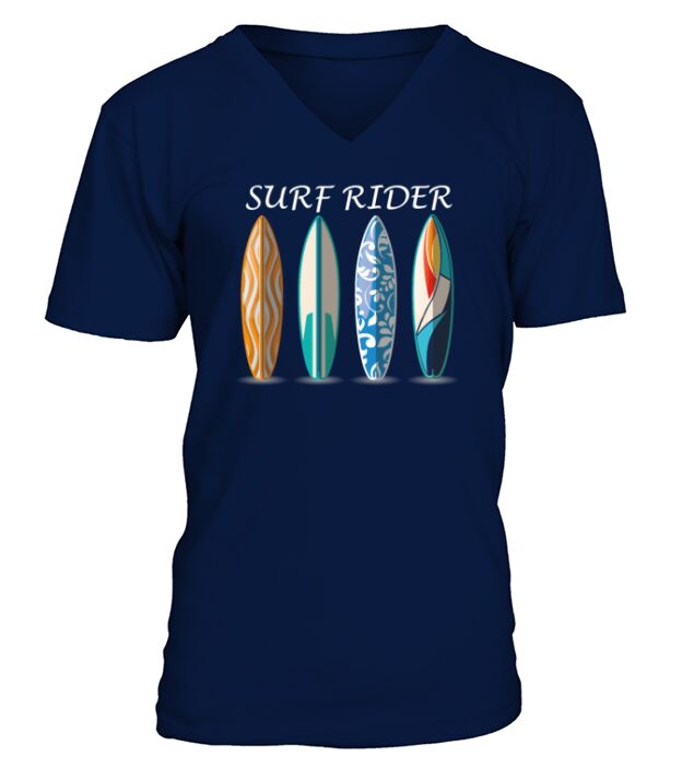 Surfboards Surfing Surfboard Beach Sea V-Neck T-shirt