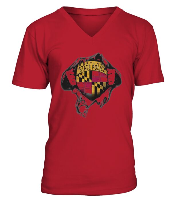 MARYLAND STATE POLICE 1 T V-Neck T-shirt