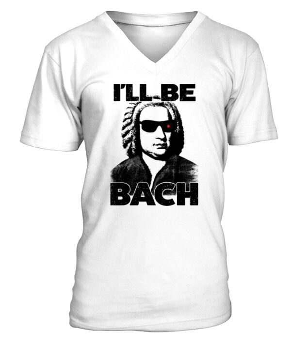 be Bach Design Johannes Sebastian Bach Classic Music V-Neck T-shirt