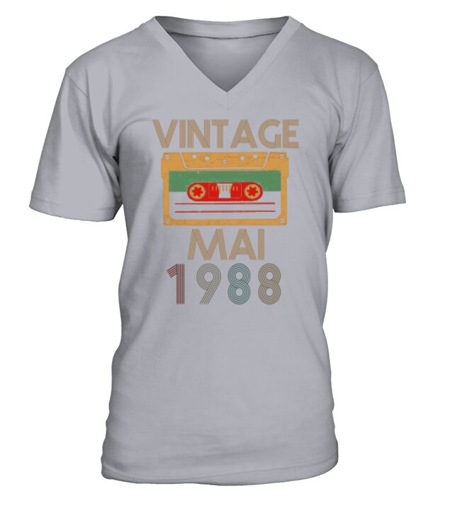 Vintage Mai 1988 V-Neck T-shirt