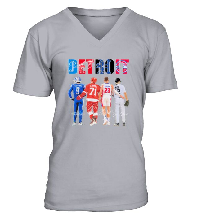 Detroit Stafford And Larkin And Griffin And Mize V-Neck T-shirt