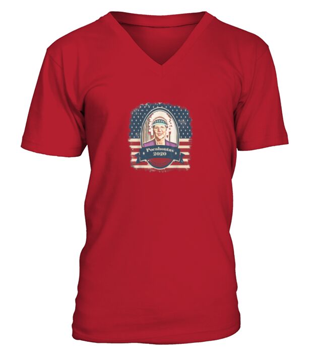 elizabeth warren pocahontas V-Neck T-shirt
