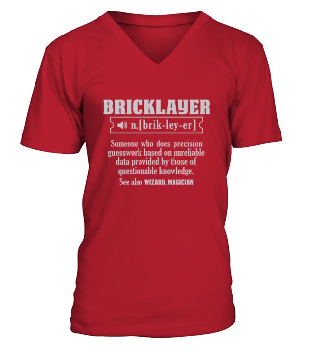 AWESOME BRICKLAYER SHIRT V-Neck T-shirt