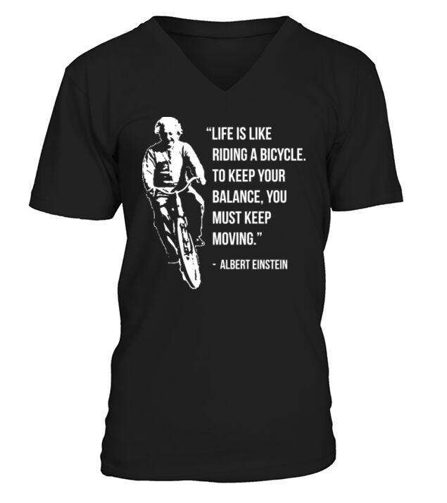 Life Is Like Riding A Bicycle V-Neck T-shirt