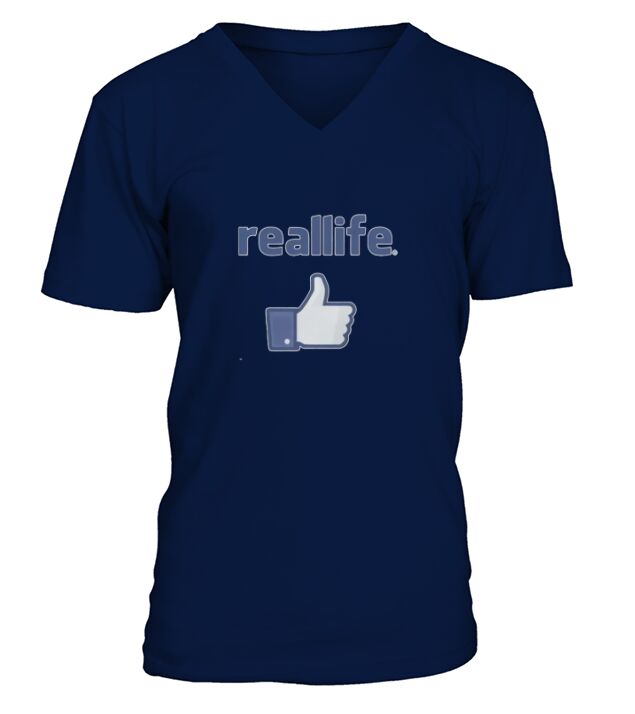Real Life V-Neck T-shirt