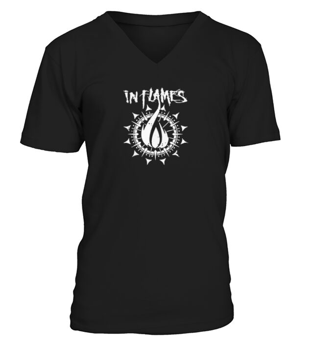 In Flames  Mens V-Neck T-shirt