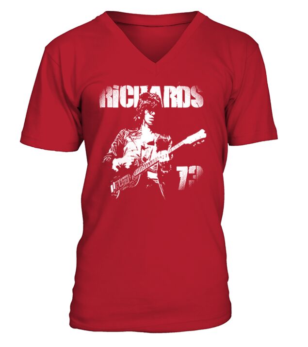 Keith Richards Fan V-Neck T-shirt
