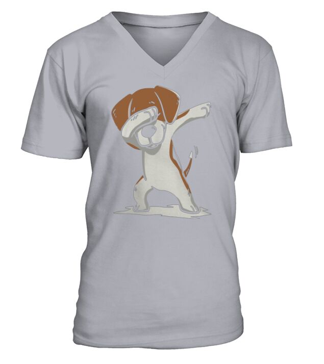 DABBING-BEAGLE-CHRISTMAS-2018 V-Neck T-shirt