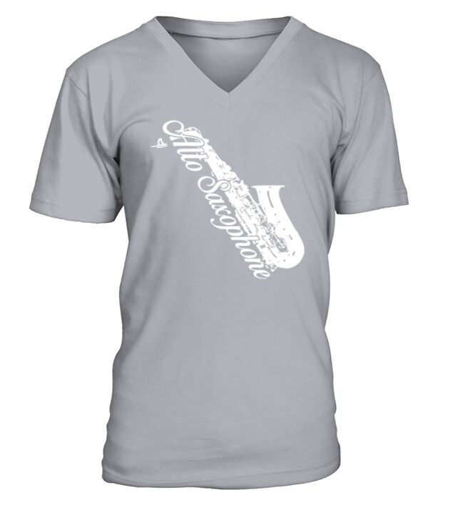Alto Saxophone Shirts V-Neck T-shirt