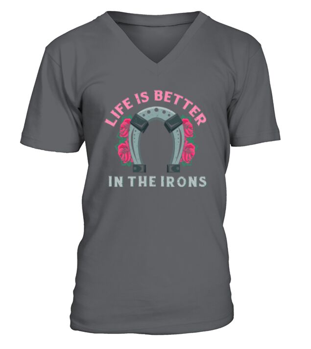 Horse And Horseback Riding Gift For Girl Women and V-Neck T-shirt